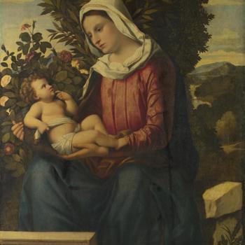 The Virgin and Child with Roses and Laurels