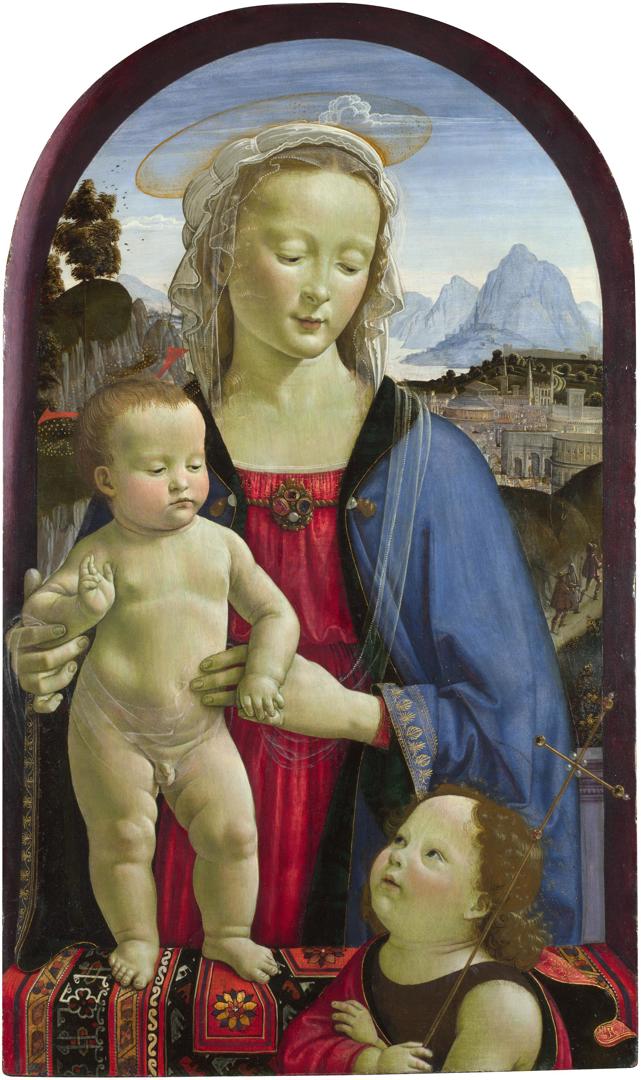 The Virgin and Child with Saint John by Davide Ghirlandaio
