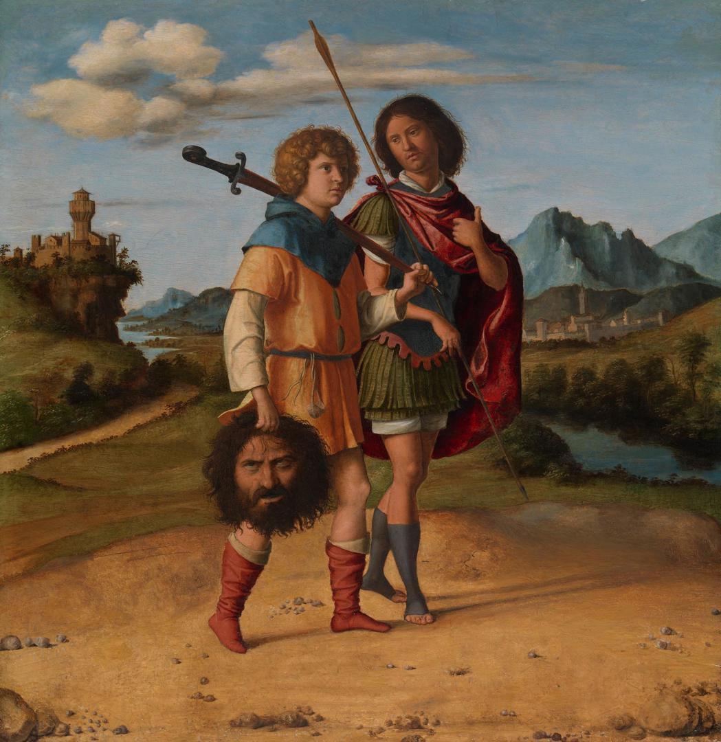 David and Jonathan (?) by Giovanni Battista Cima da Conegliano