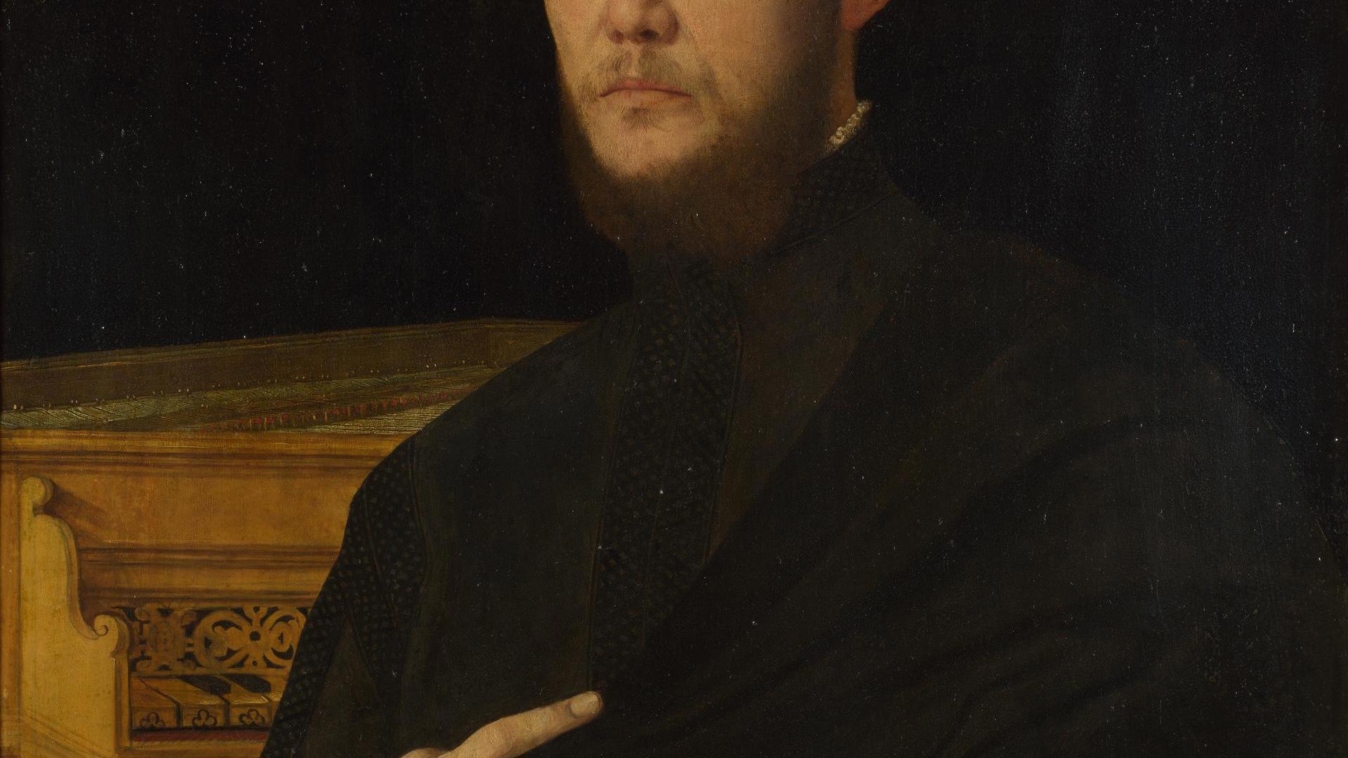 Portrait of a Musician by Possibly by Bernardino Campi