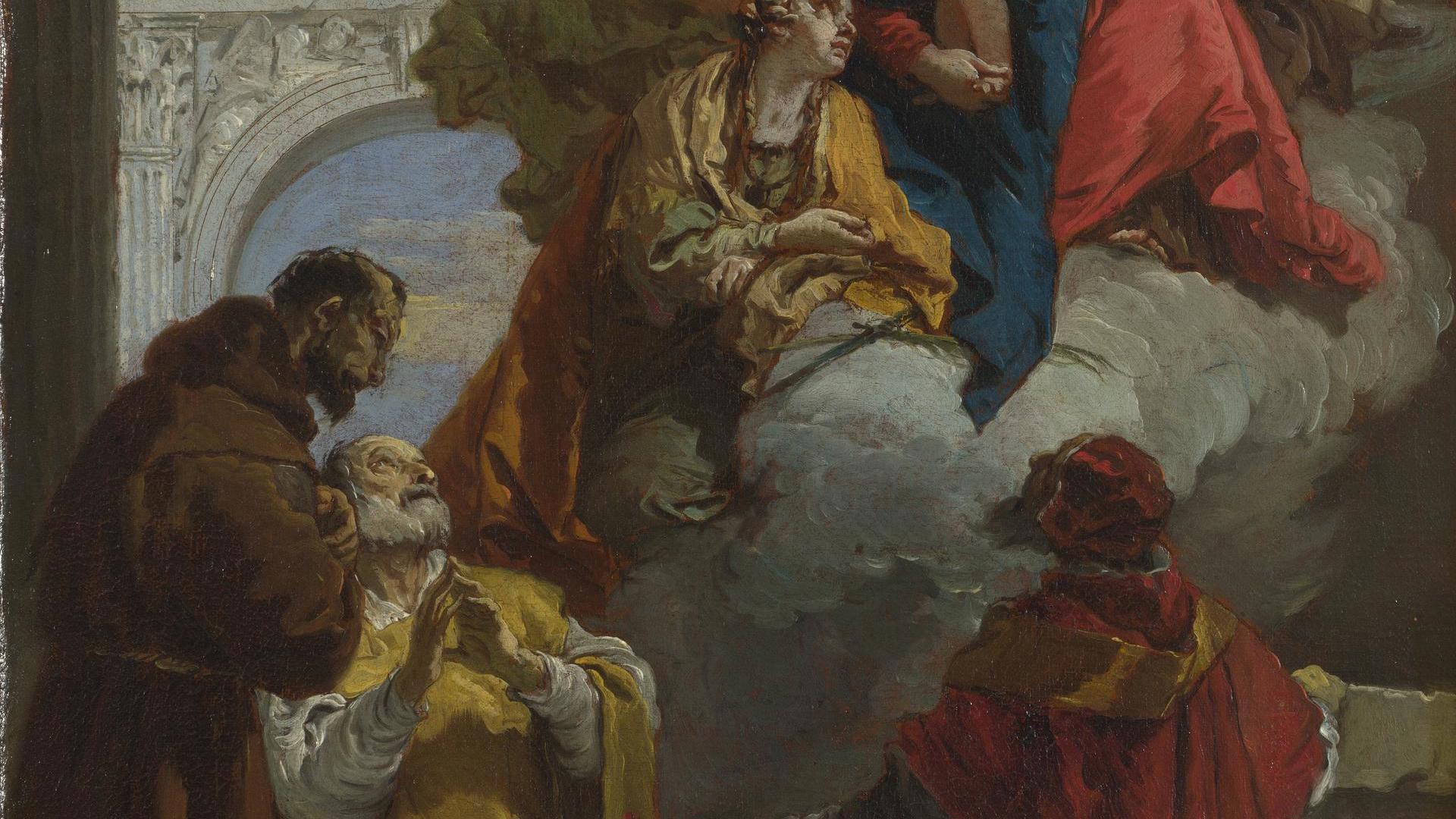 The Virgin and Child appearing to a Group of Saints by Giovanni Battista Tiepolo