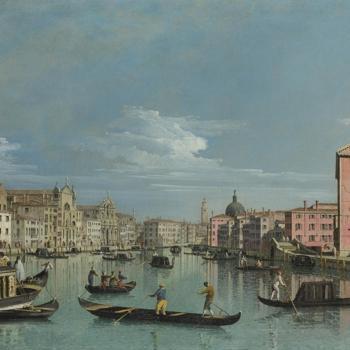 Venice: The Grand Canal facing Santa Croce