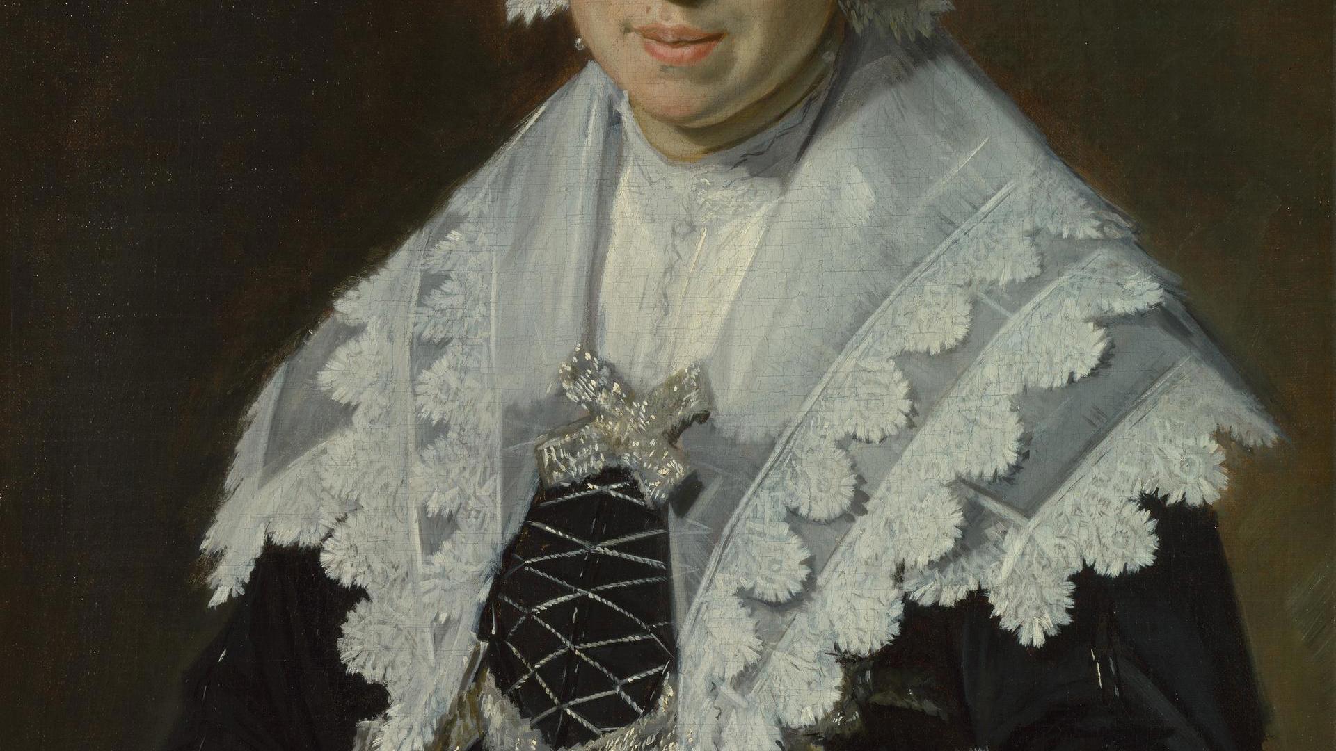Portrait of a Woman with a Fan by Frans Hals