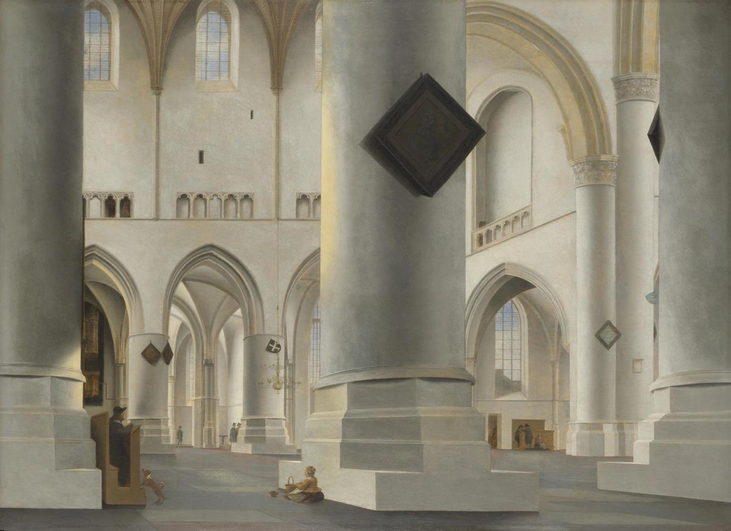 The Interior of the Grote Kerk at Haarlem by Pieter Saenredam