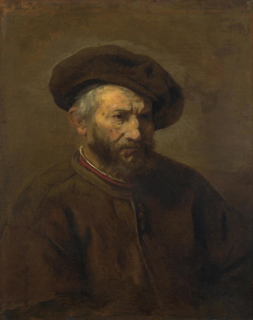 A Study of an Elderly Man in a Cap by Imitator of Rembrandt