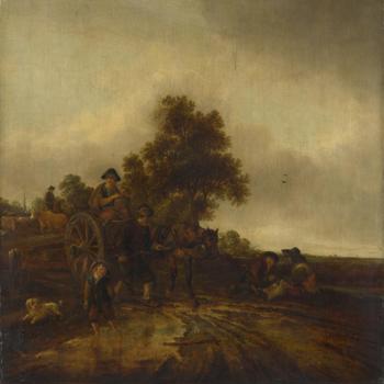 A Landscape with Peasants and a Cart