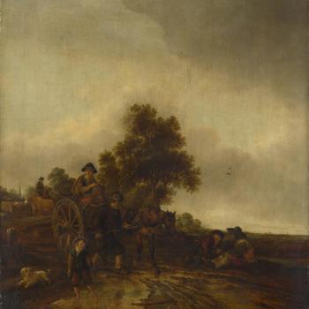 A Landscape with Peasants and a Cart