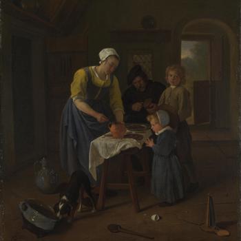 A Peasant Family at Meal-time ('Grace before Meat')