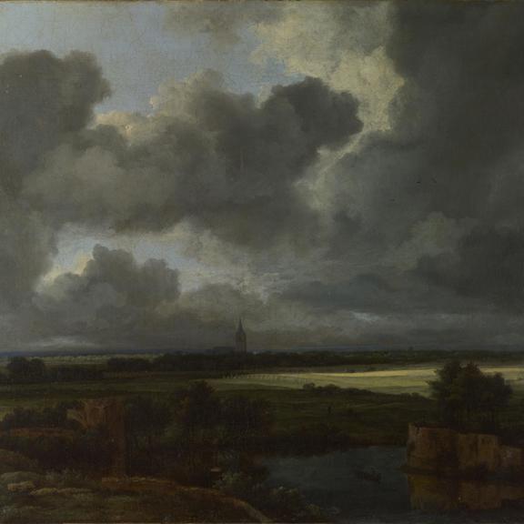 An Extensive Landscape with Ruins