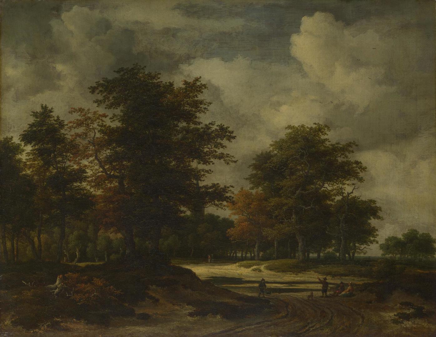A Road leading into a Wood by Jacob van Ruisdael