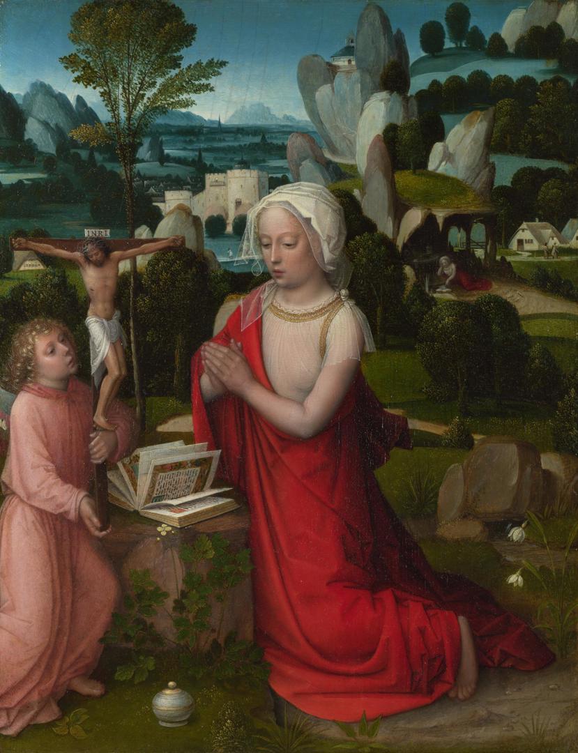 The Magdalen in a Landscape by Albert Cornelis
