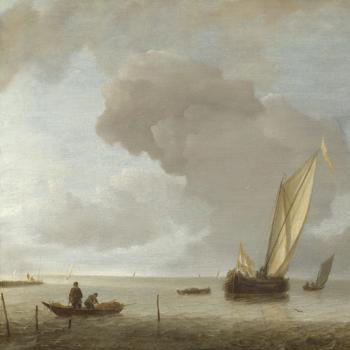 A Small Dutch Vessel before a Light Breeze