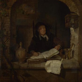 An Old Woman with a Book