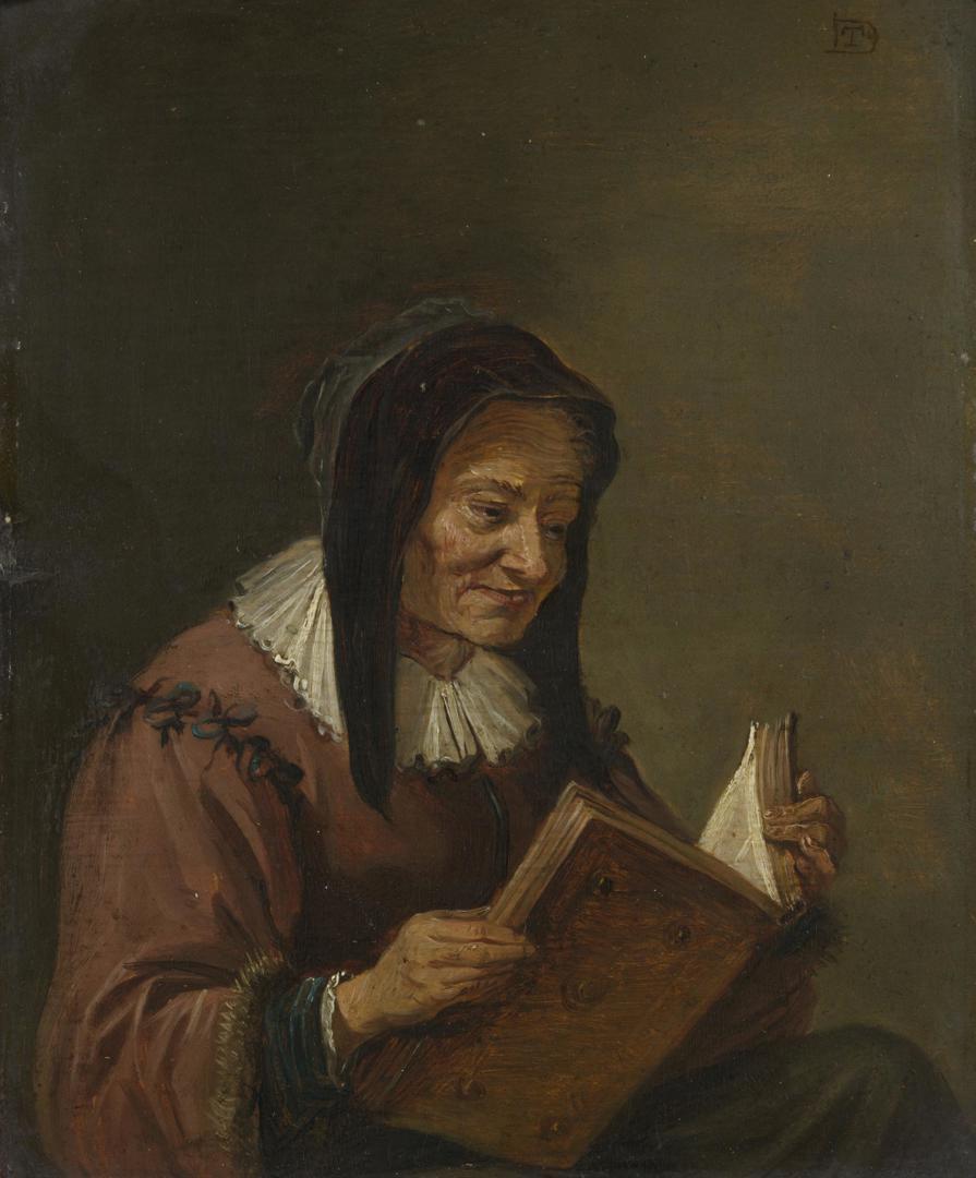An Old Woman Reading by Imitator of David Teniers the Younger