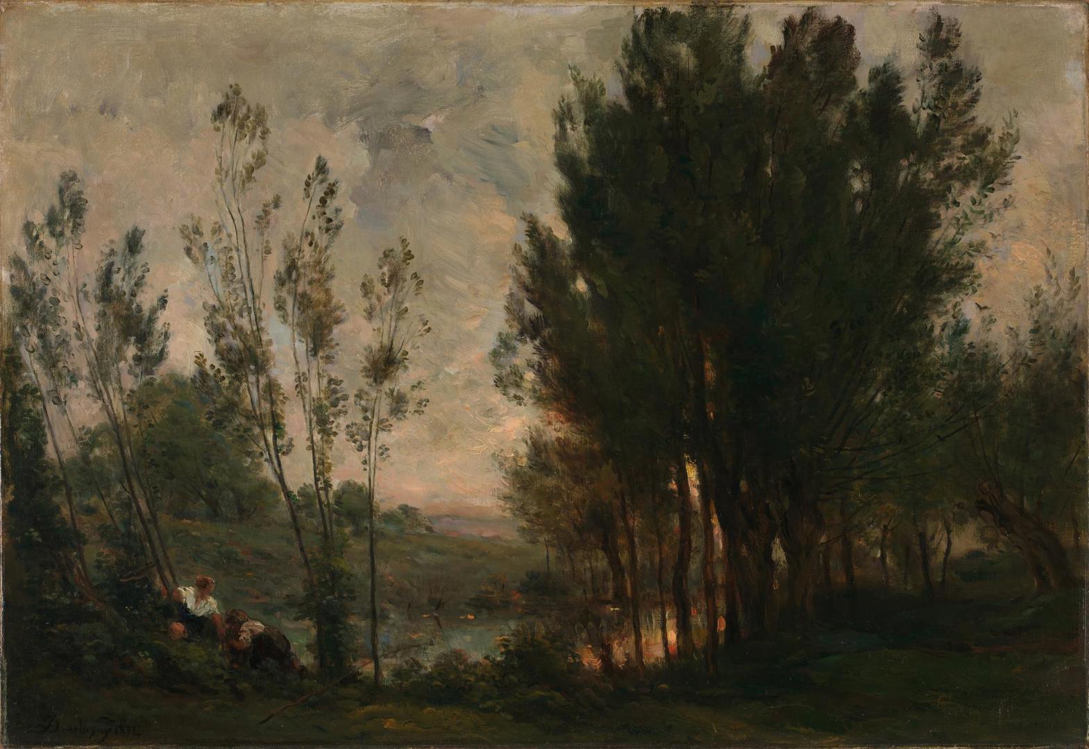 Willows by Charles-François Daubigny
