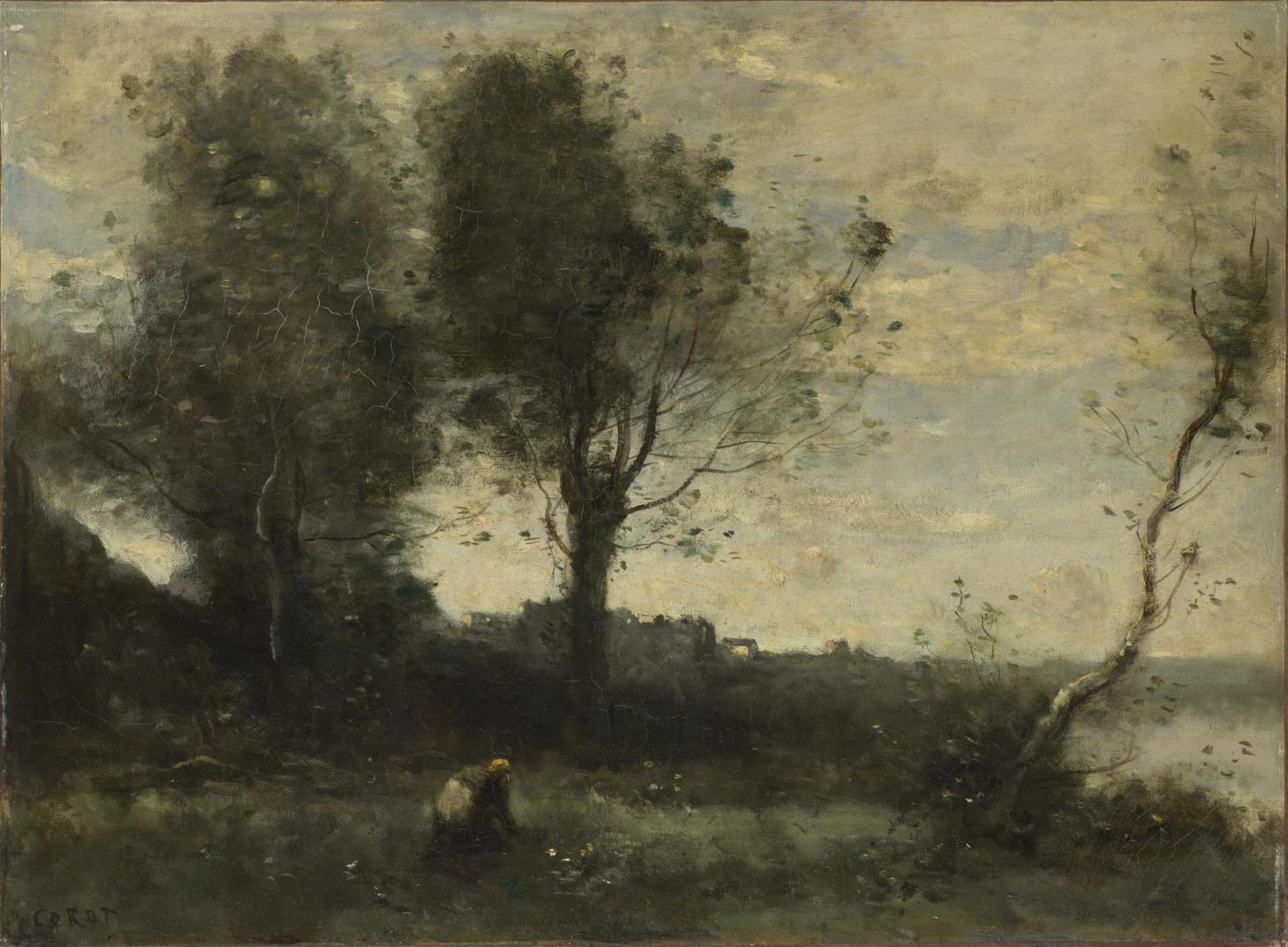 The Wood Gatherer by Jean-Baptiste-Camille Corot