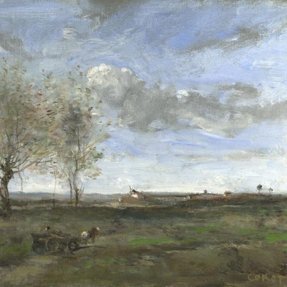 A Wagon in the Plains of Artois