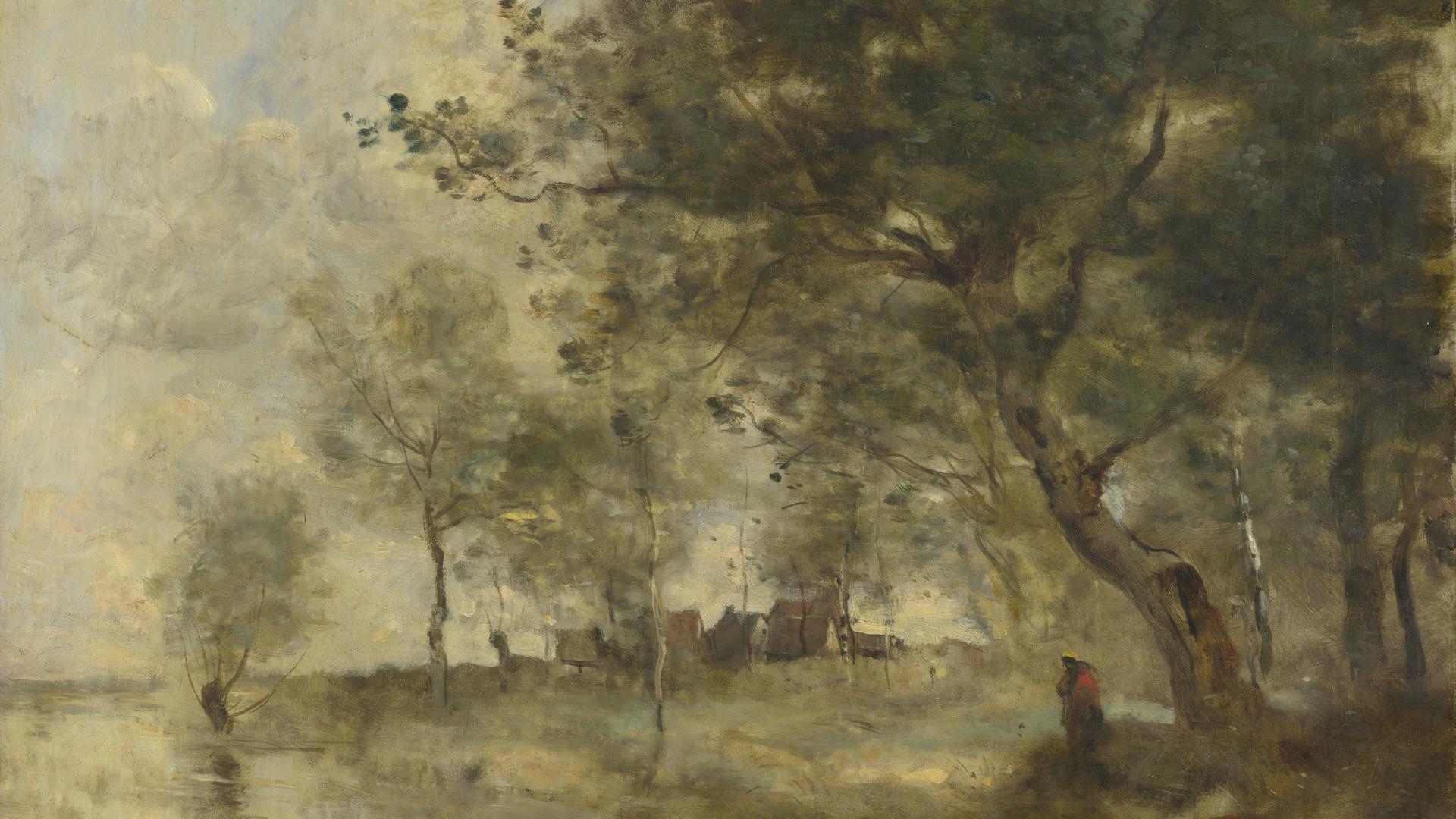 A Flood by Jean-Baptiste-Camille Corot