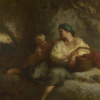 Woman and Child in a Landscape