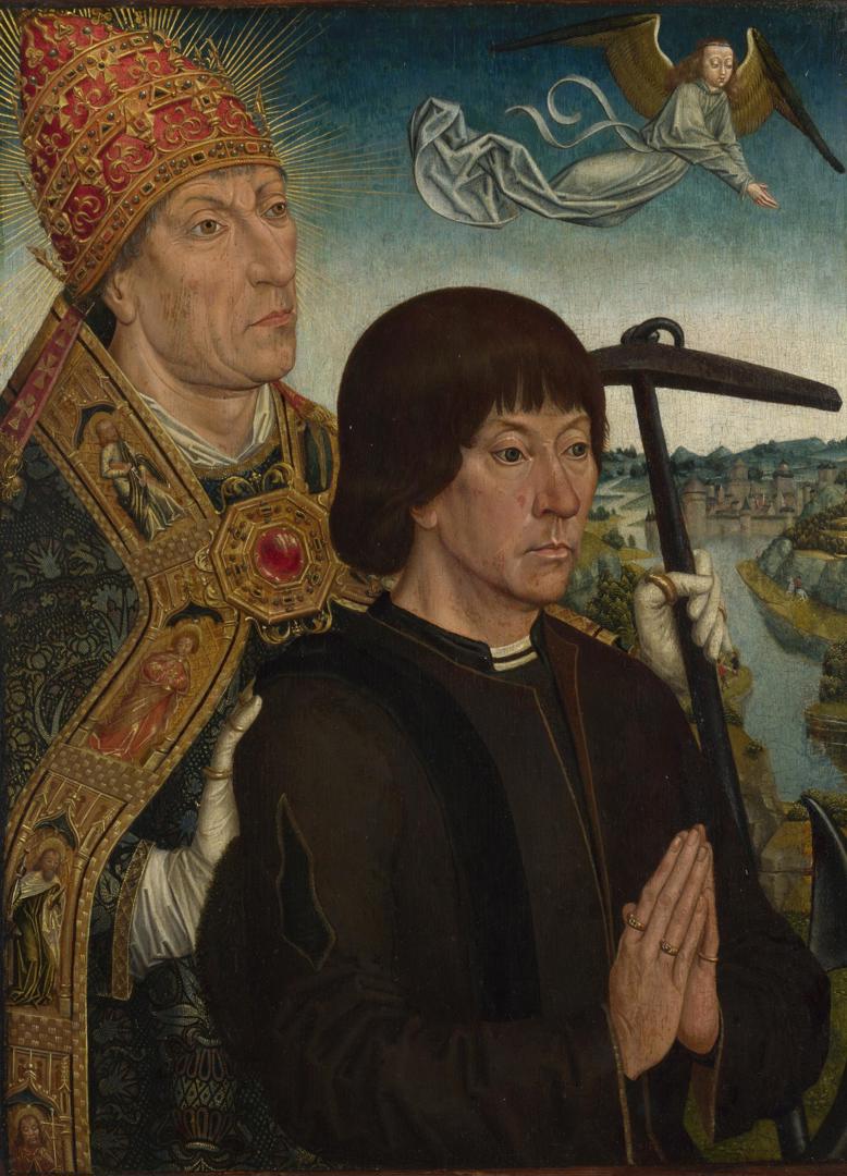 Saint Clement and a Donor by Follower of Simon Marmion
