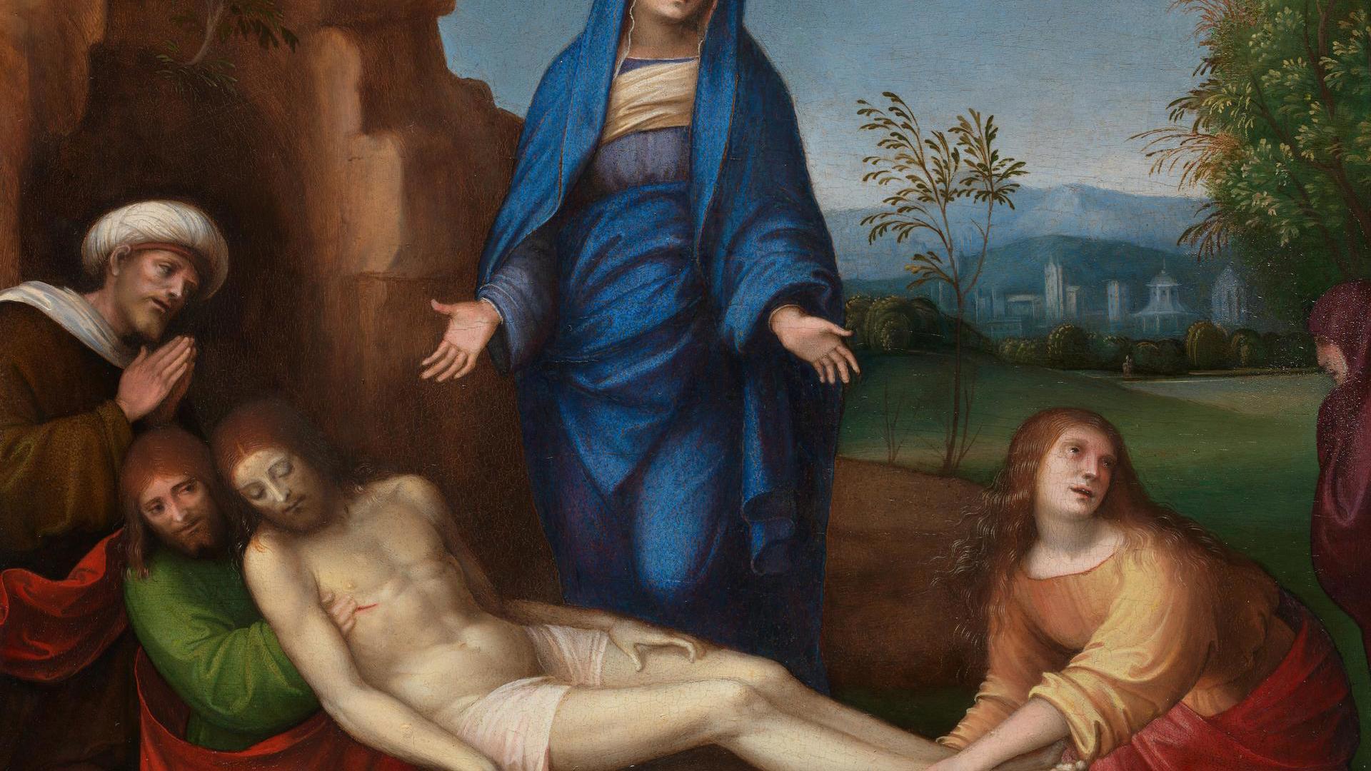 The Lamentation over the Dead Christ by Francesco Francia