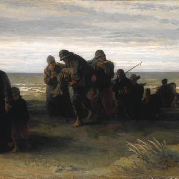 Fishermen carrying a Drowned Man