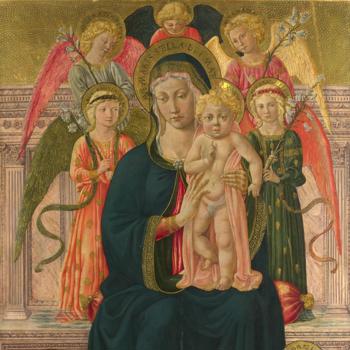 The Virgin and Child Enthroned with Angels