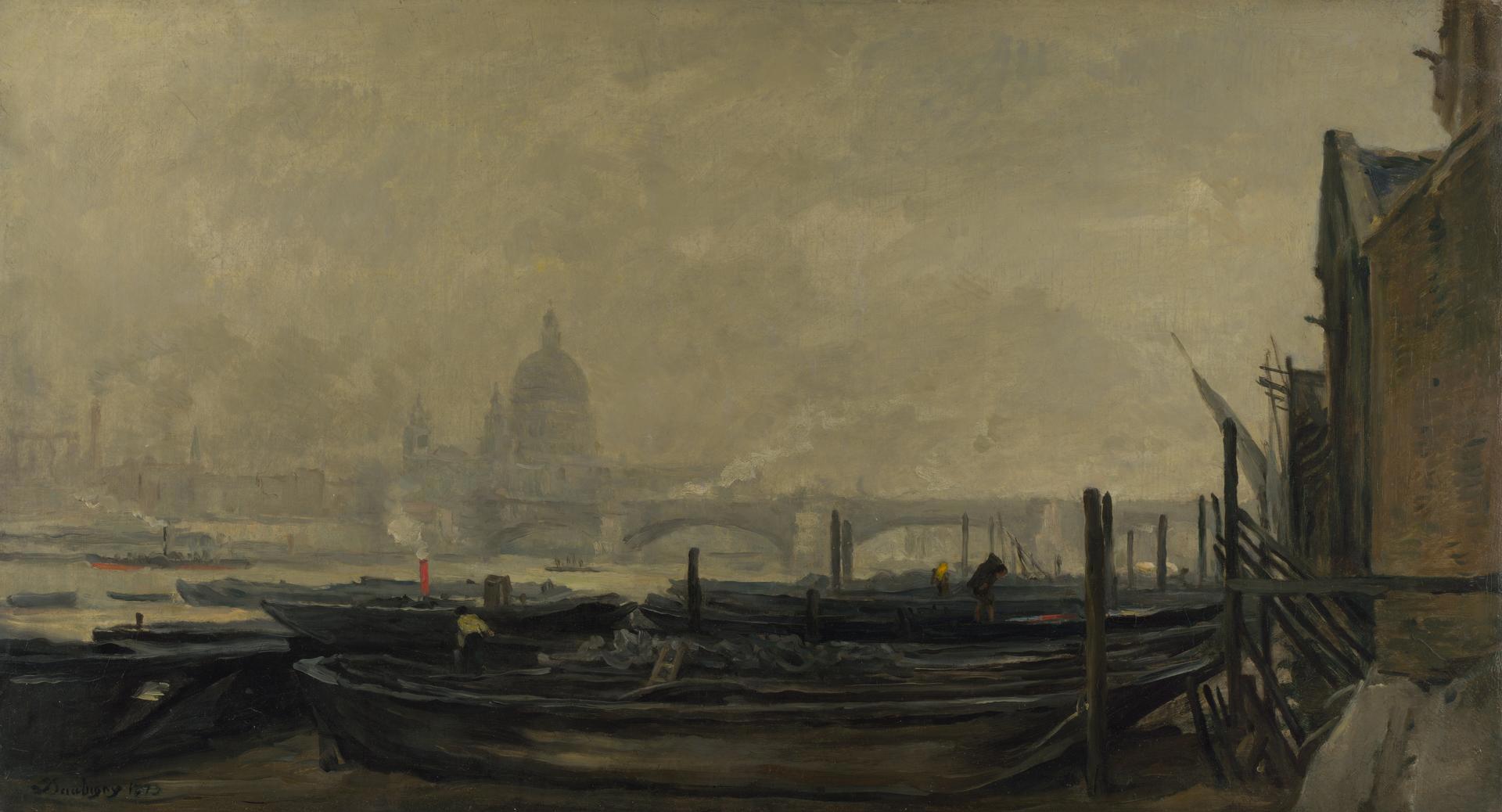 St Paul's from the Surrey Side by Charles-François Daubigny