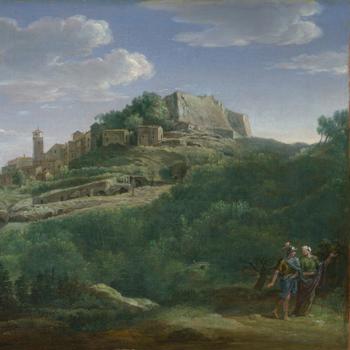 A Landscape with an Italian Hill Town