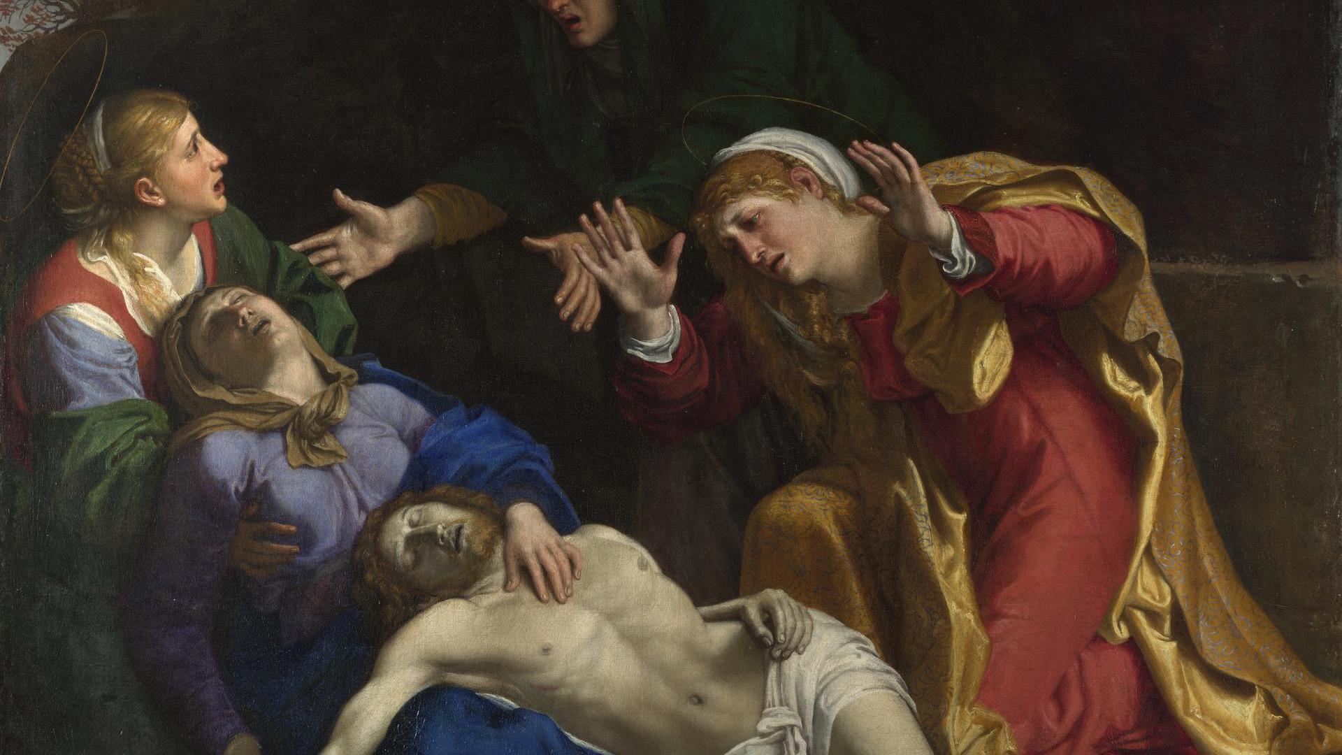 The Dead Christ Mourned ('The Three Maries') by Annibale Carracci