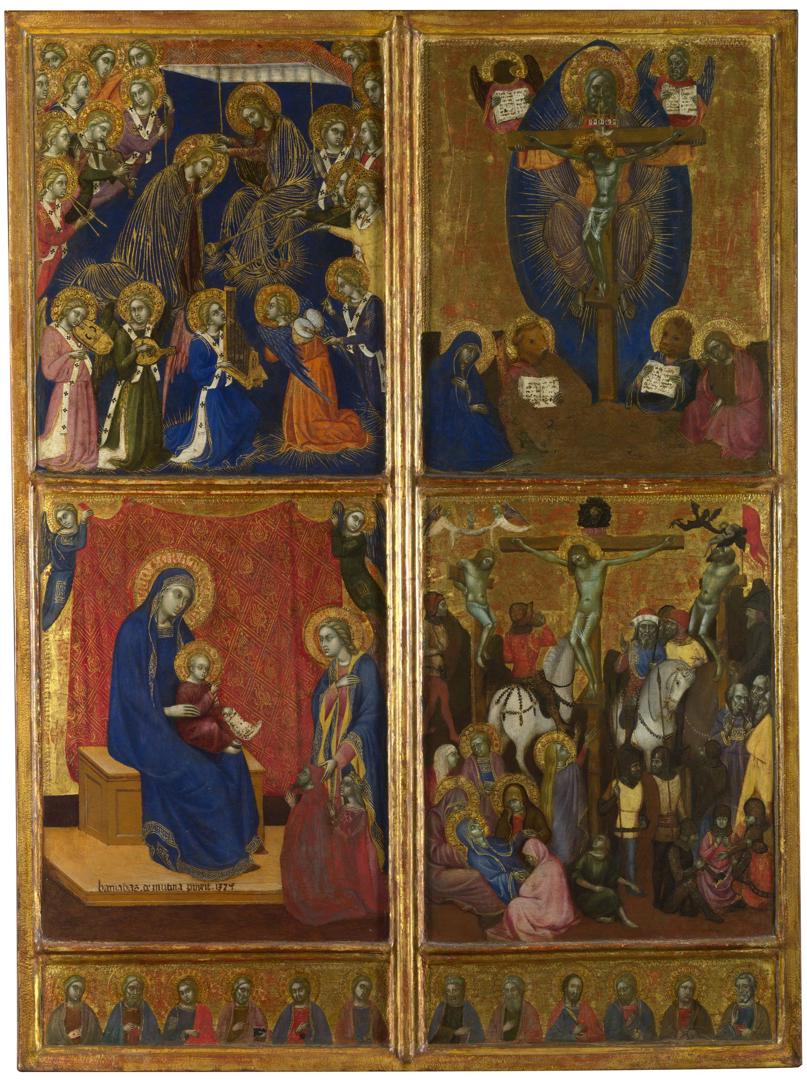 Scenes of the Virgin; The Trinity; The Crucifixion by Barnaba da Modena