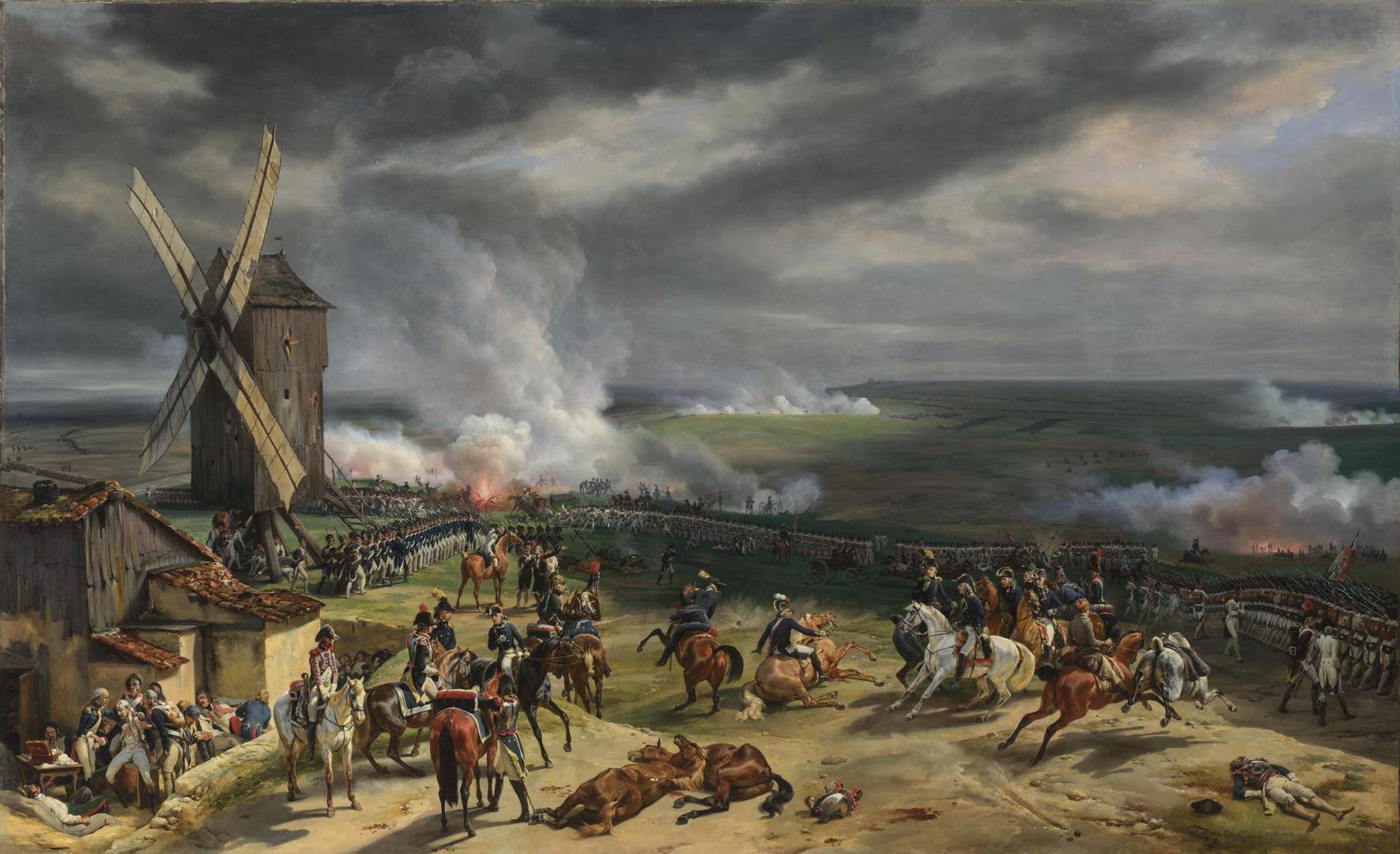 The Battle of Valmy by Emile-Jean-Horace Vernet