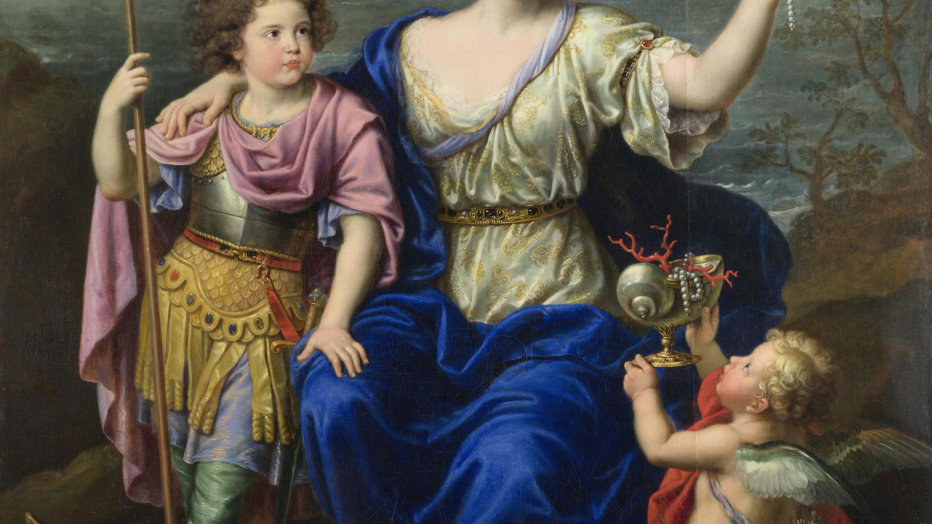 The Marquise de Seignelay and Two of her Sons by Pierre Mignard