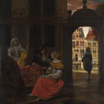 A Musical Party in a Courtyard