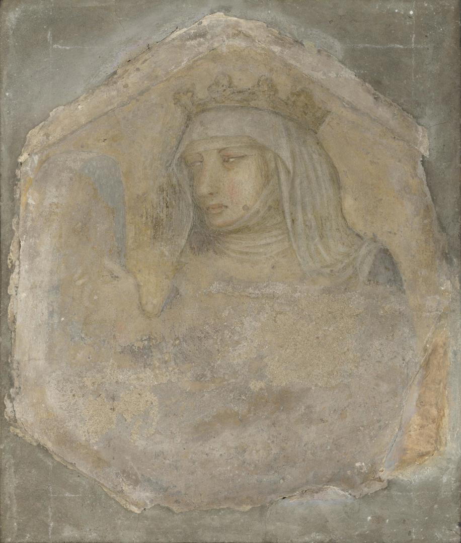 A Crowned Female Figure (Saint Elizabeth of Hungary?) by Pietro Lorenzetti and Workshop