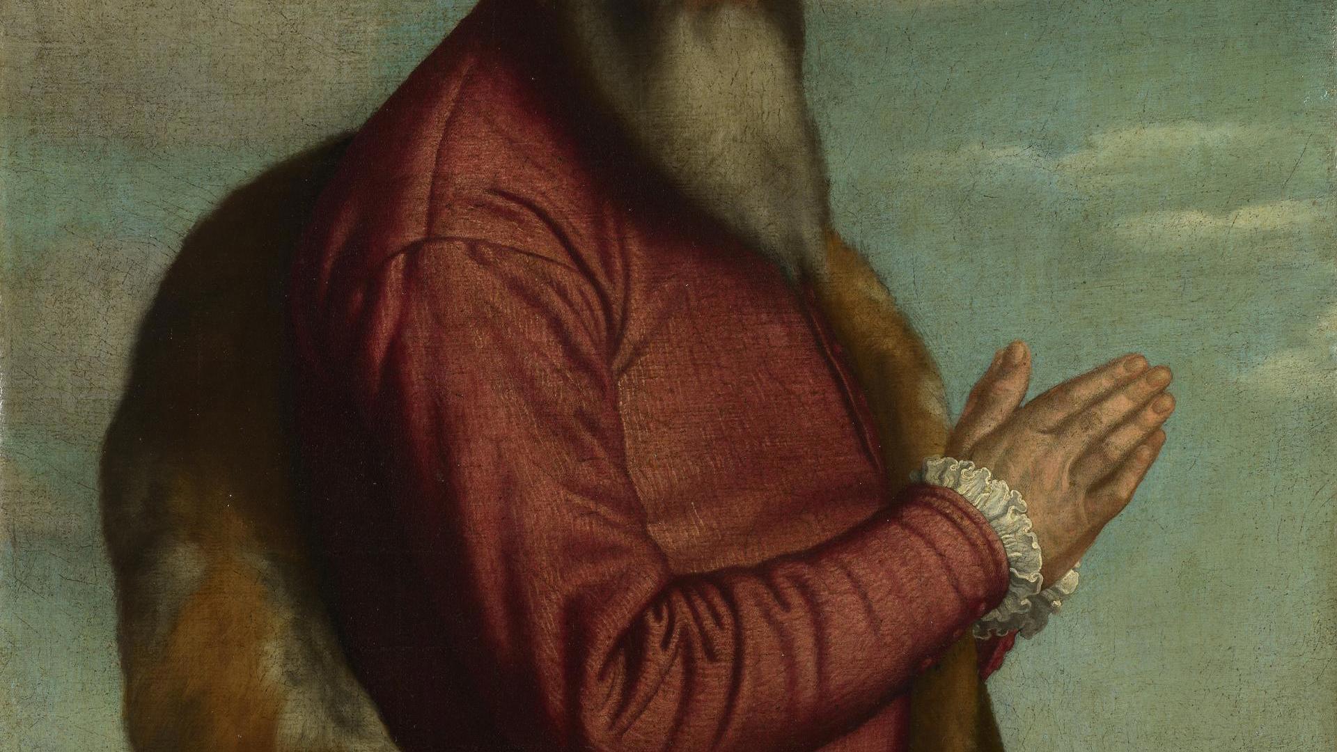 Praying Man with a Long Beard by Moretto da Brescia