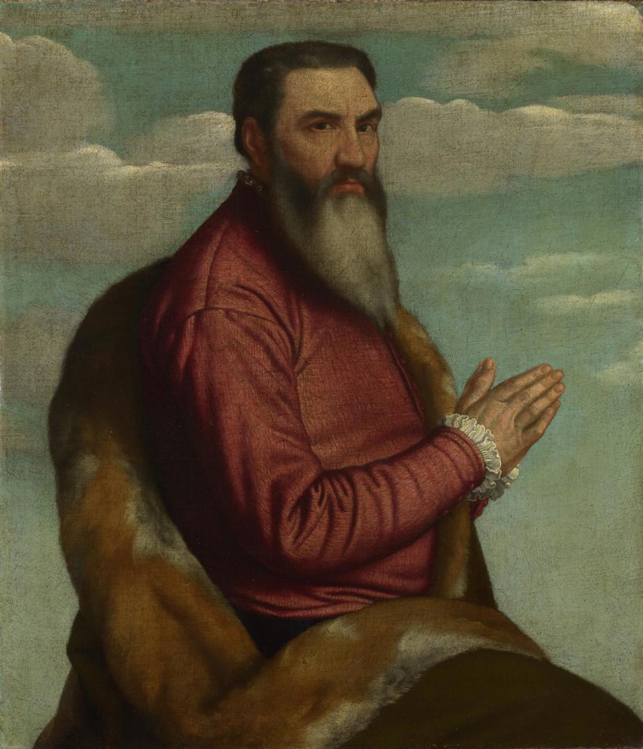 Praying Man with a Long Beard by Moretto da Brescia