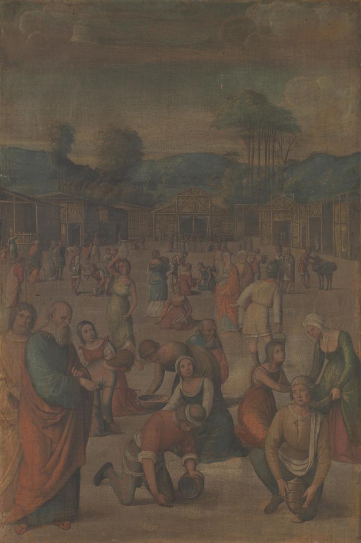 The Israelites gathering Manna by Niccolò Pisano