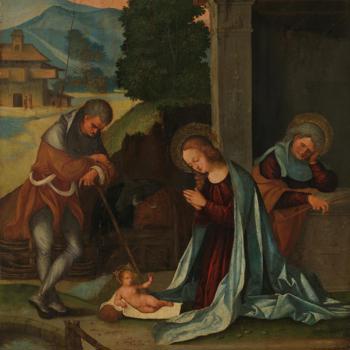 The Nativity with a Shepherd