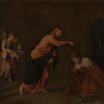 Christ baptising Saint John Martyr