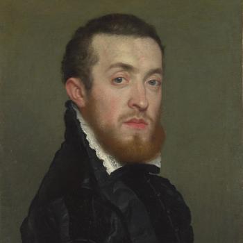 Bust Portrait of a Young Man with an Inscription