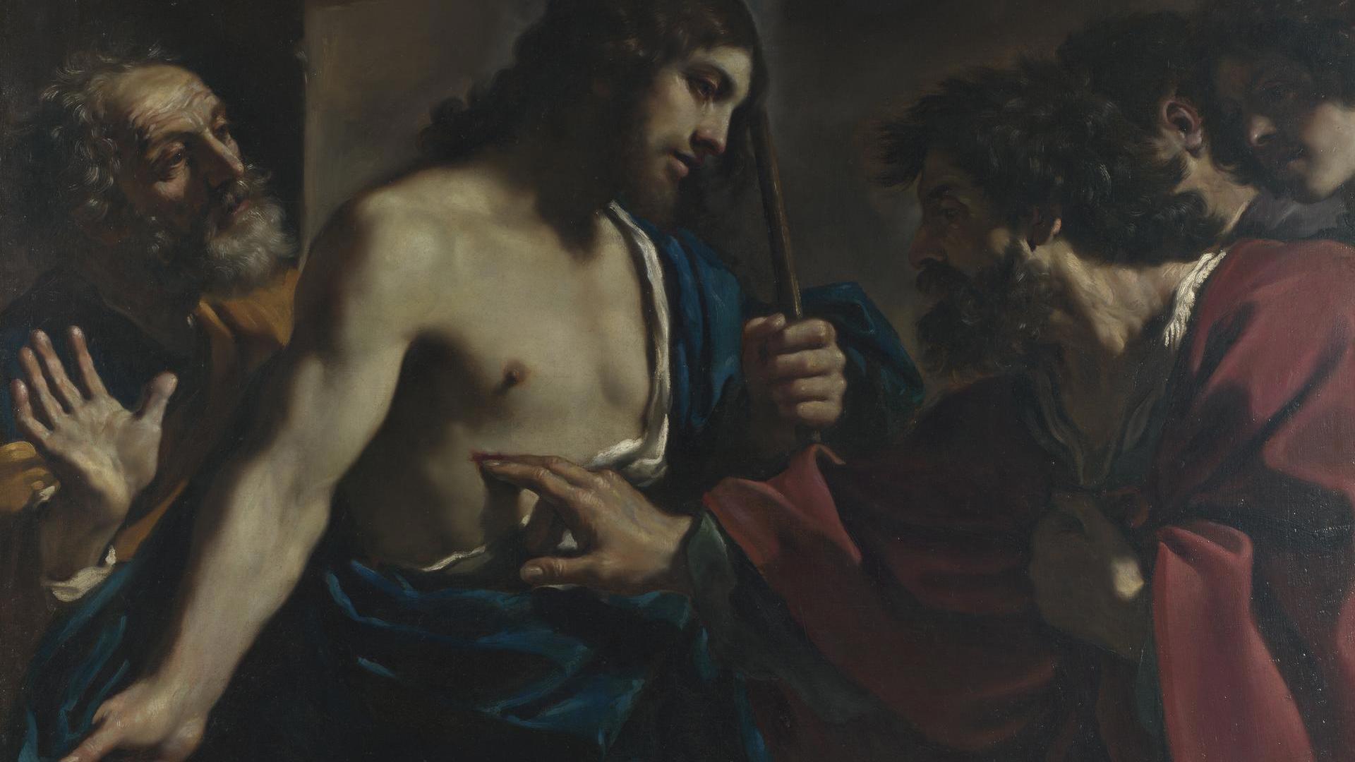 The Incredulity of Saint Thomas by Guercino