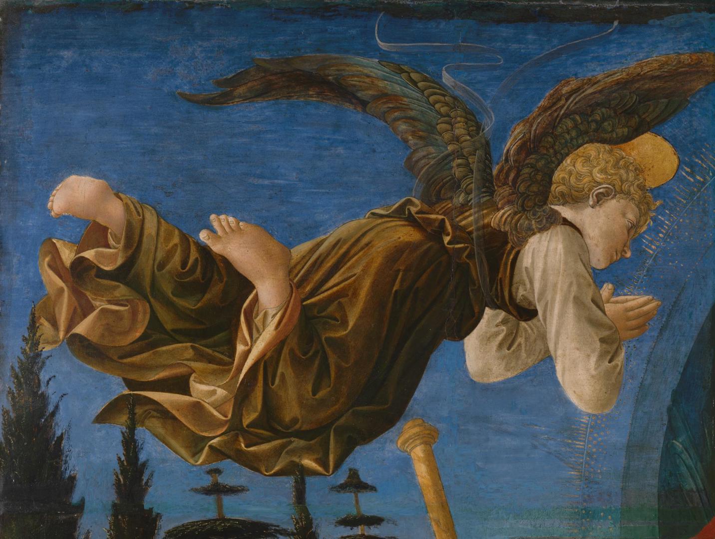 Angel (Left Hand) by Francesco Pesellino, Fra Filippo Lippi and workshop of Fra Filippo Lippi