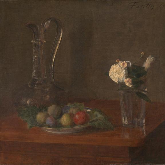 Still Life with Glass Jug, Fruit and Flowers