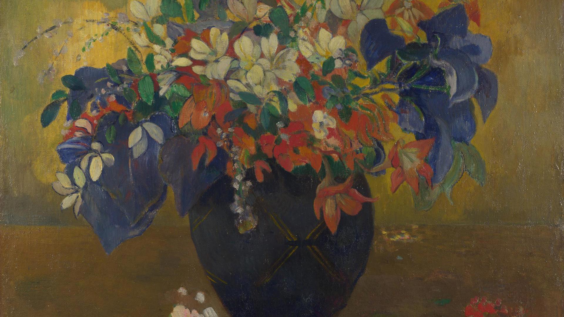 A Vase of Flowers by Paul Gauguin