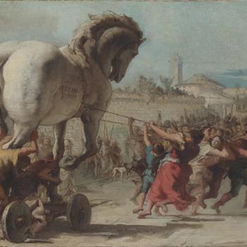 The Procession of the Trojan Horse into Troy
