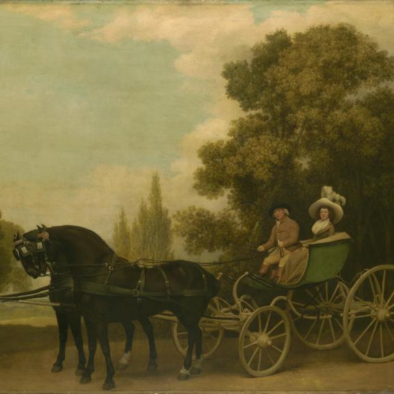 A Gentleman driving a Lady in a Phaeton