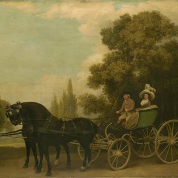 A Gentleman driving a Lady in a Phaeton