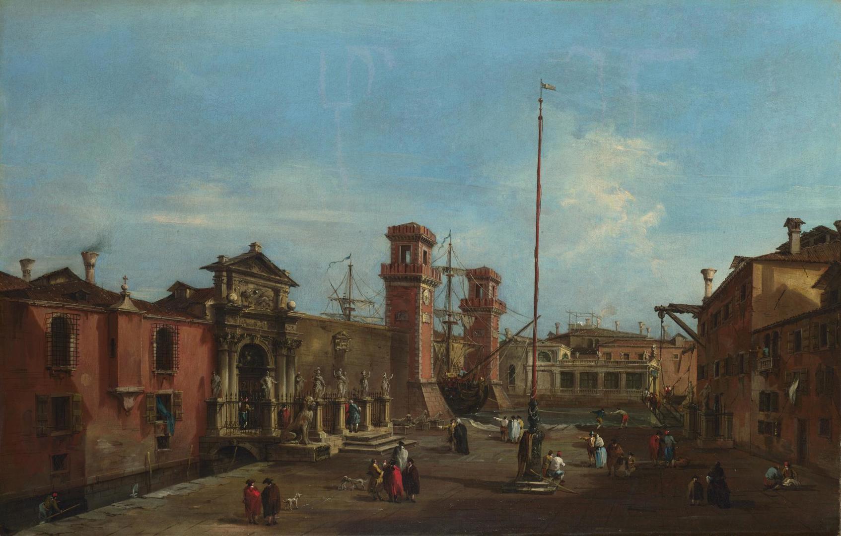 Francesco Guardi | Venice: The Arsenal | NG3538 | National Gallery, London