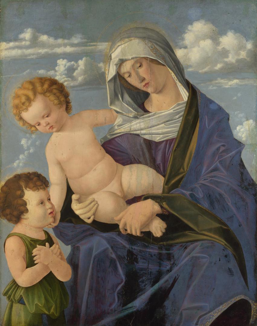 The Madonna and Child with the Infant Saint John by Probably by Vincenzo Catena